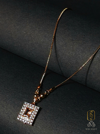 Rose geo pandant by karizma luxe