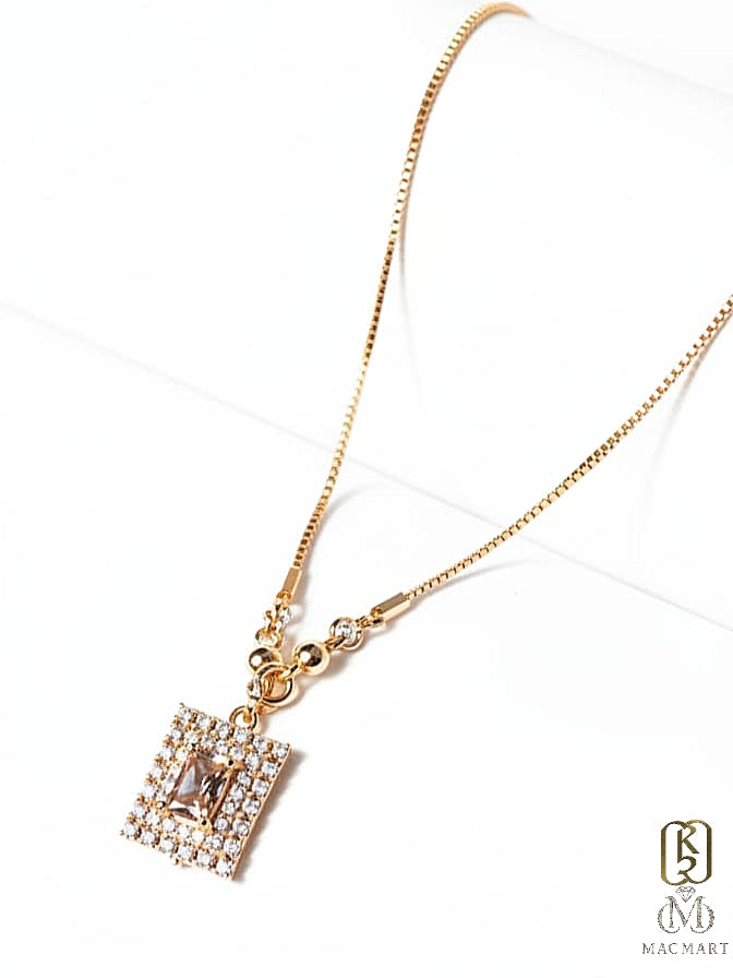 Rose geo pandant by karizma luxe