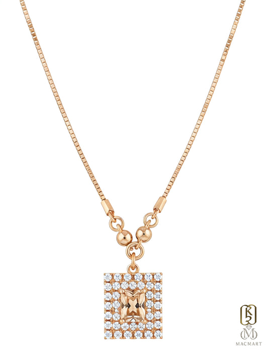 Rose geo pandant by karizma luxe